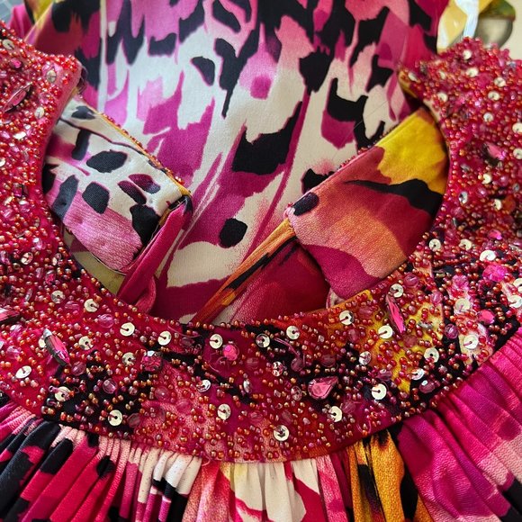 📌JS Boutique Eye-Catching Beaded Color Splashes Prom - Formal - Party Dress - Picture 5 of 16